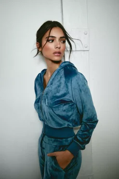 The Akala Studio Blue Velvet Pants Clearance