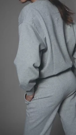 The Akala Studio Distressed Grey Pants Fashion