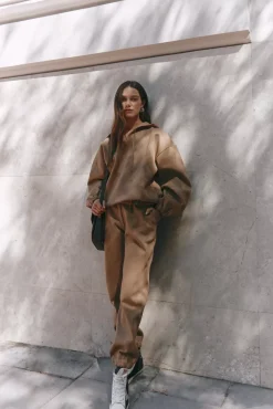 The Akala Studio Soft Camel Jogger Pants Cheap